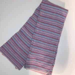 capezio striped knitted leg warmers